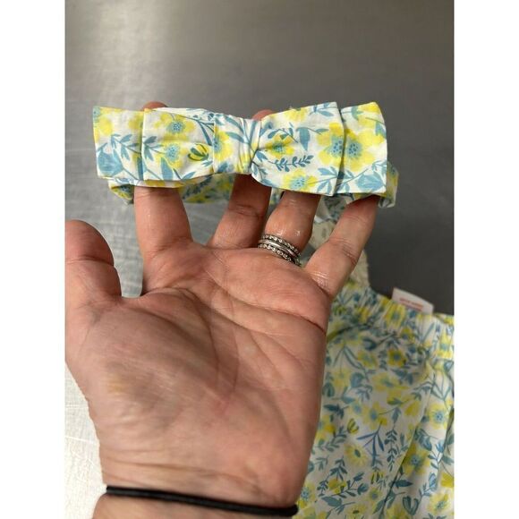 Tommy Bahama 2 Piece Set Baby Girl  Bloomers Headband--SIZE 6-9 Months NEW - Picture 2 of 6